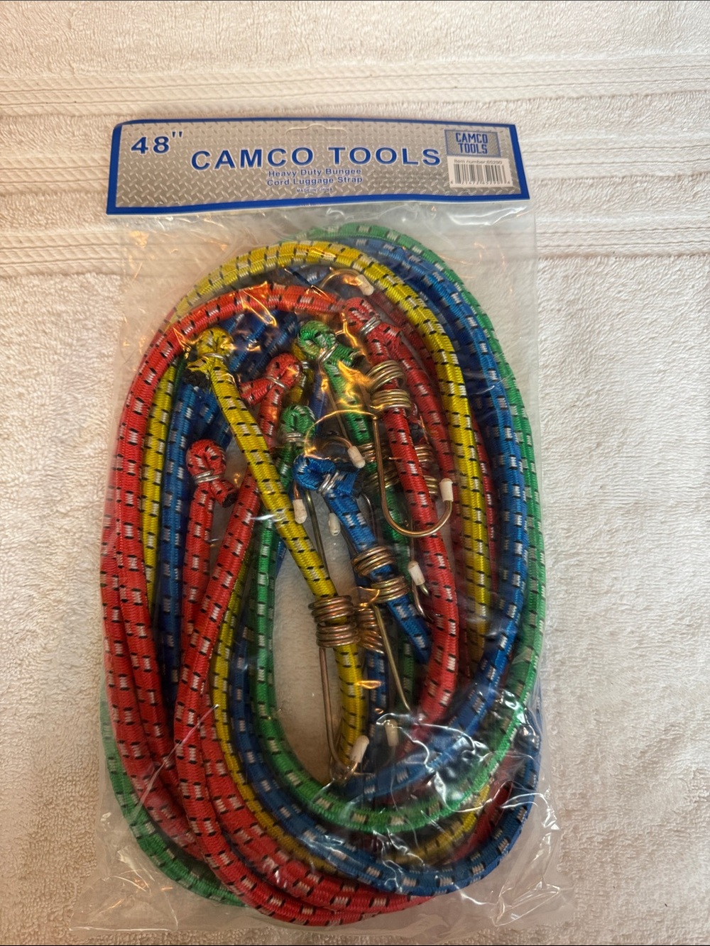 CAMCO Tools 48" Multicolor Elastic Bungee Cord Set
